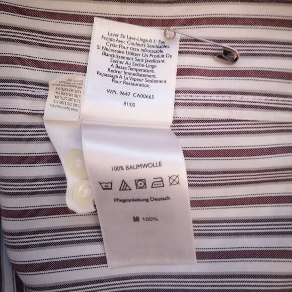 Eddie Bauer Relaxed Fit Men's Size XL Wrinkle Resistant Striped Shirt - Picture 9 of 12